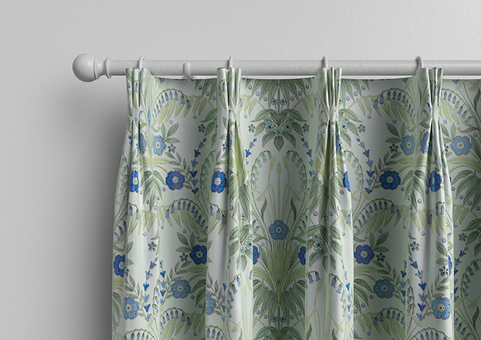 Cotswold Faux Silk, Sapphire - Made to Measure Curtain - Image 11